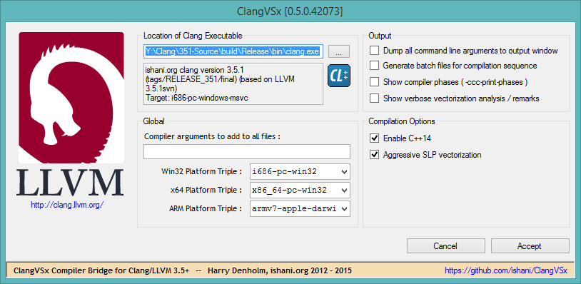 clang vsx ui